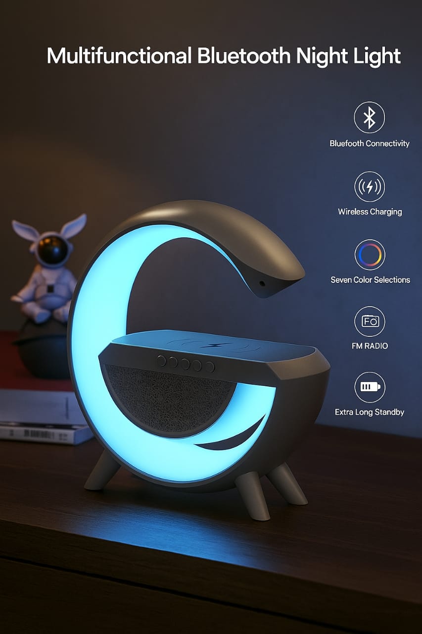 G-Shape Speaker Lamp-3 in 1 Night Light Bluetooth Speakers