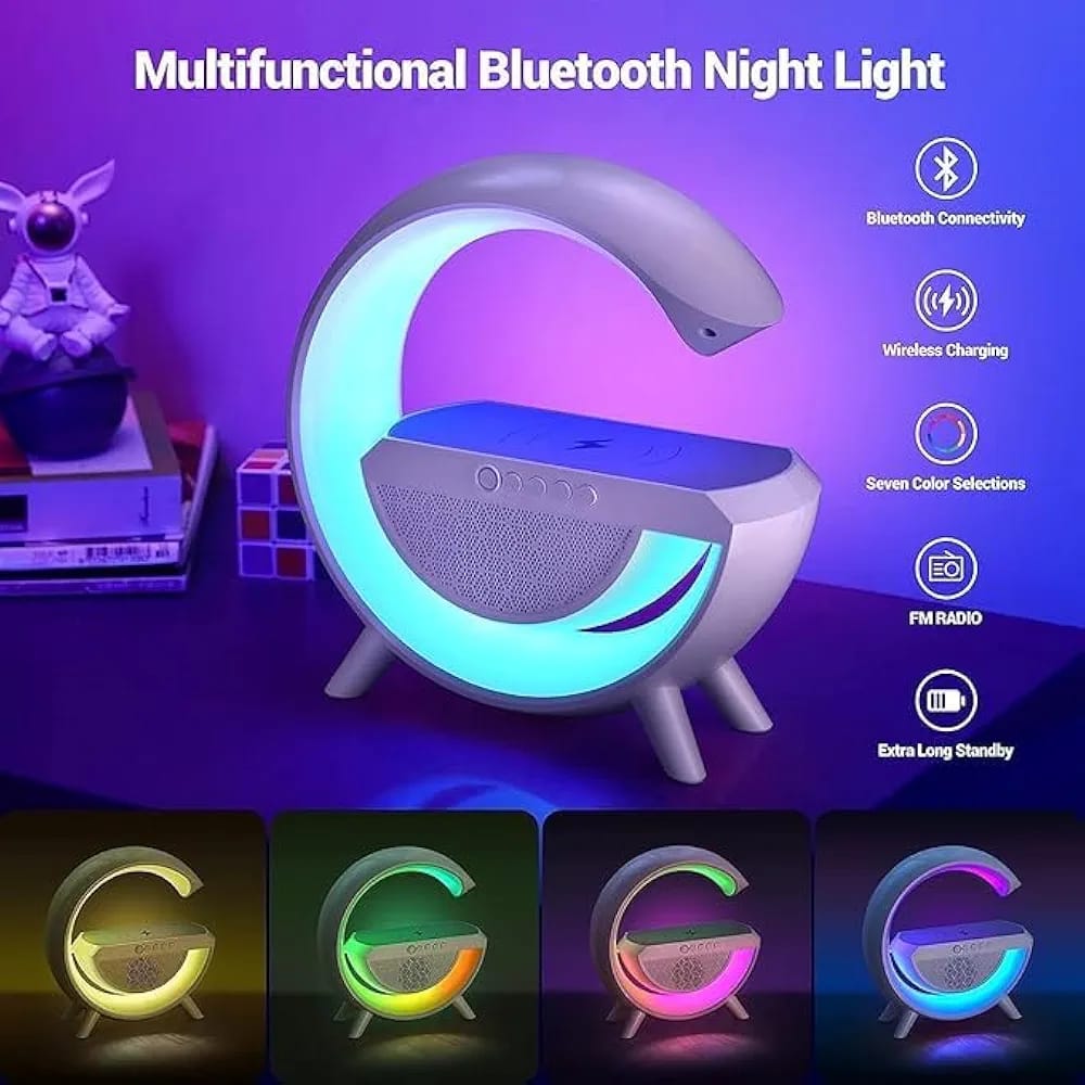 G-Shape Speaker Lamp-3 in 1 Night Light Bluetooth Speakers