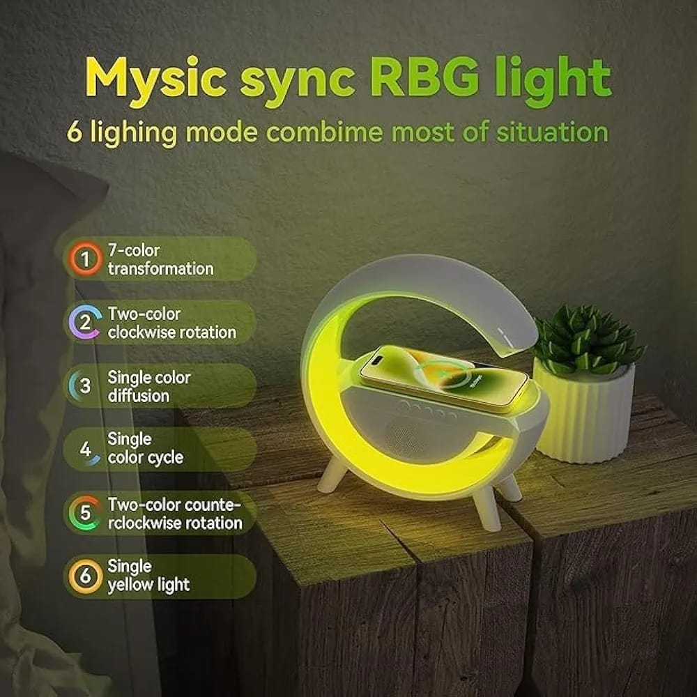 G-Shape Speaker Lamp-3 in 1 Night Light Bluetooth Speakers