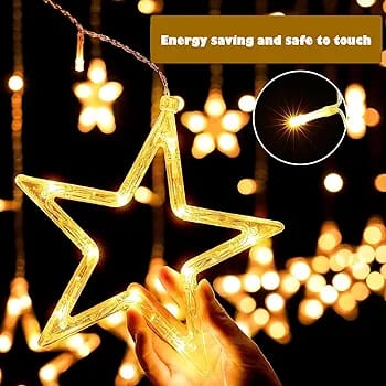 Quace Star Curtain String light