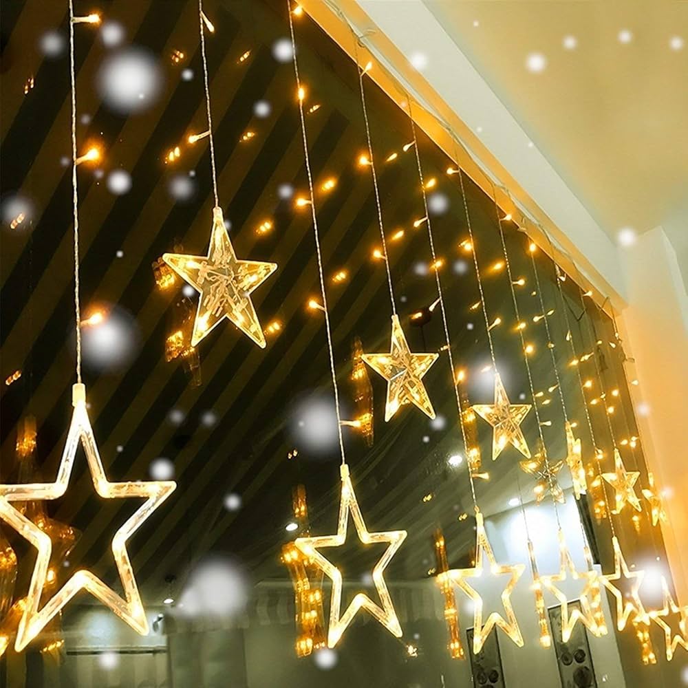 Quace Star Curtain String light