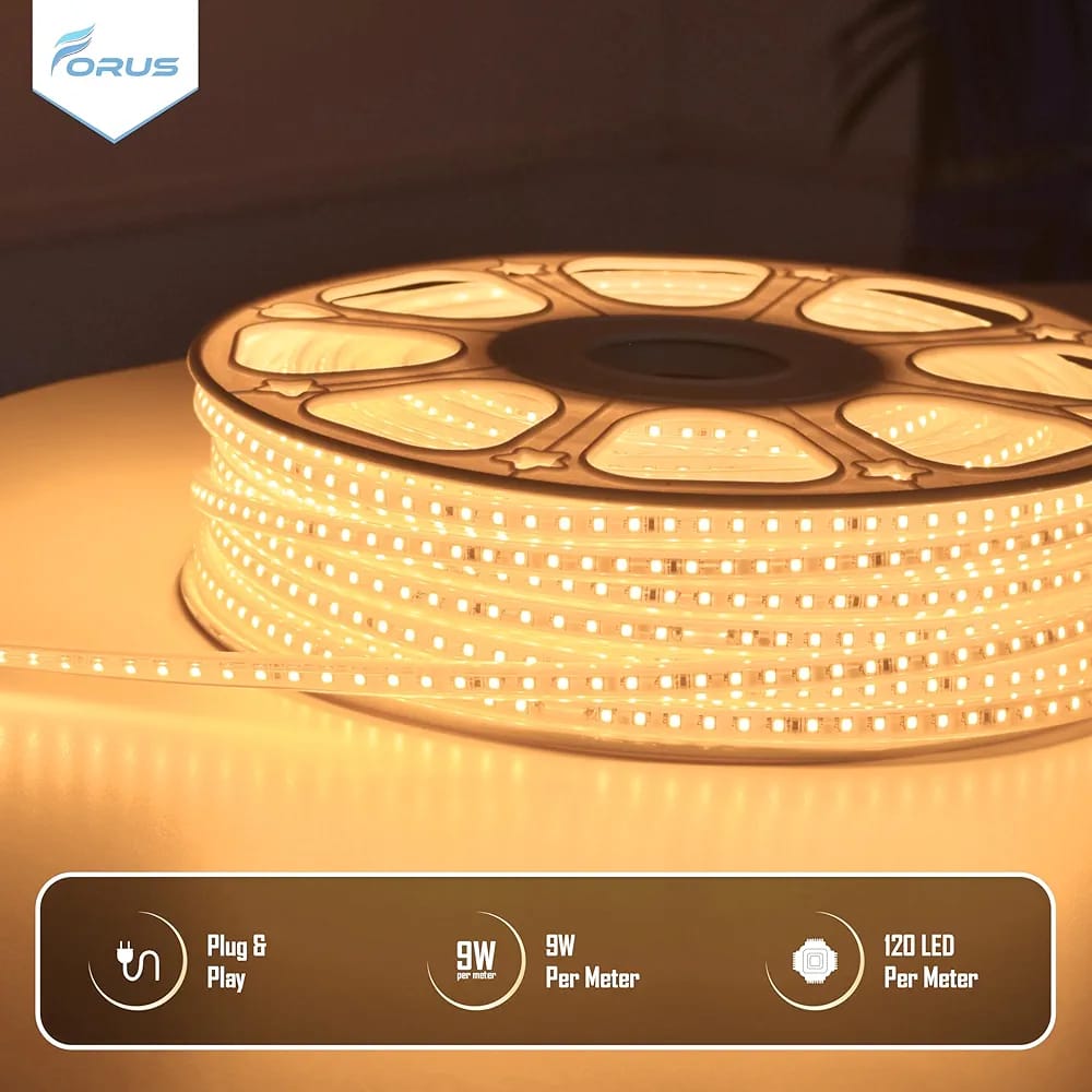 LED Rope Strip Light 5 Meters, Outdoor Waterproof Decorative Cove Lights for Ceiling, Balcony, Home Decor, Interior Decoration