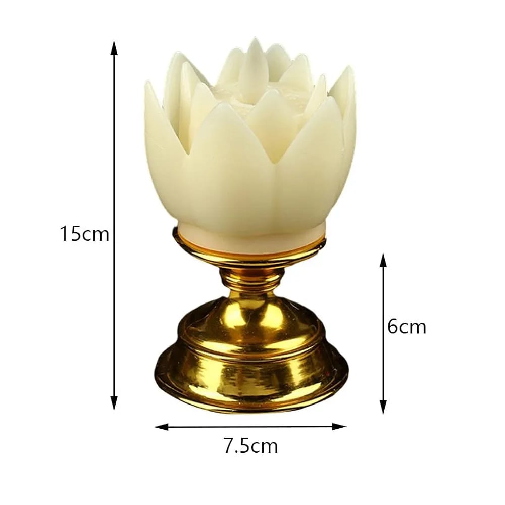 Lotus Lamp Solemn Holy Buddhist light for Outdoor Decorative Shrine Purple