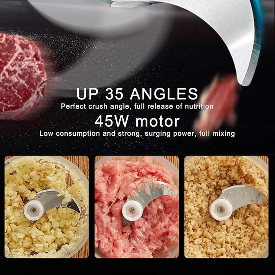 Multifunctional Electric Vegetable Cutter Set Mini Wireless Food Vegetable Chopper for Garlic USB-Rechargeable Chopper (Set of 1)