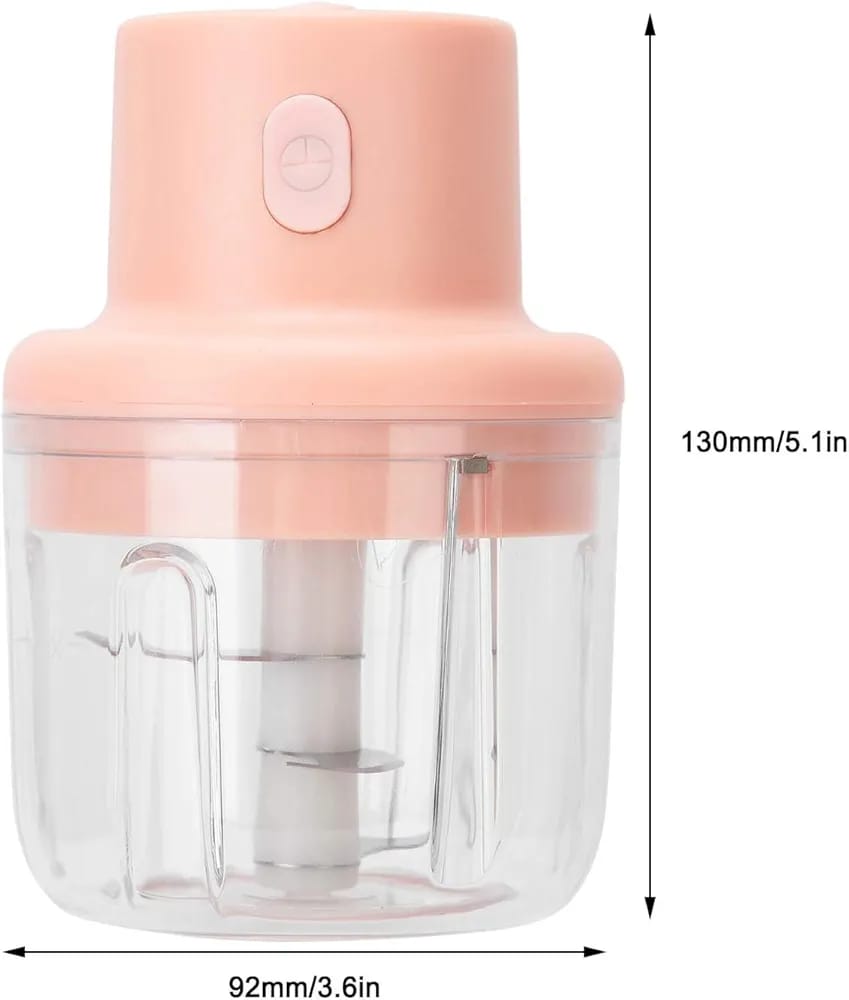 Multifunctional Electric Vegetable Cutter Set Mini Wireless Food Vegetable Chopper for Garlic USB-Rechargeable Chopper (Set of 1)