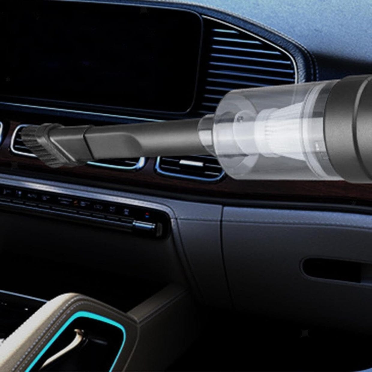 3-in-1 Portable Car Vacuum Cleaner with Blower | USB Rechargeable Wireless Handheld Car Vacuum Cleaner
