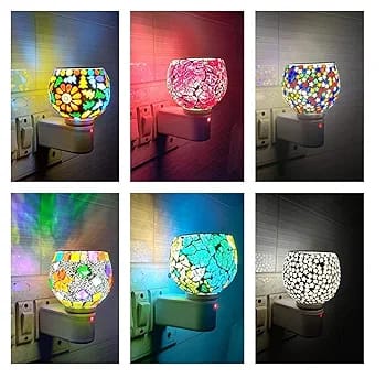 Kapur Dani Electrical Camphor Diffuser. Glass Kapoor Dani & Essential Oil Diffuser with On Off Switch