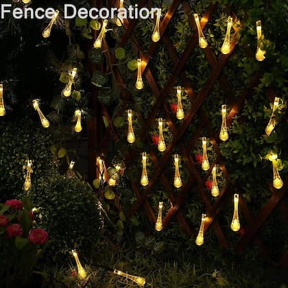 Fairy 14 Water Drop LED String Lights - Warm White Plug-in for Diwali