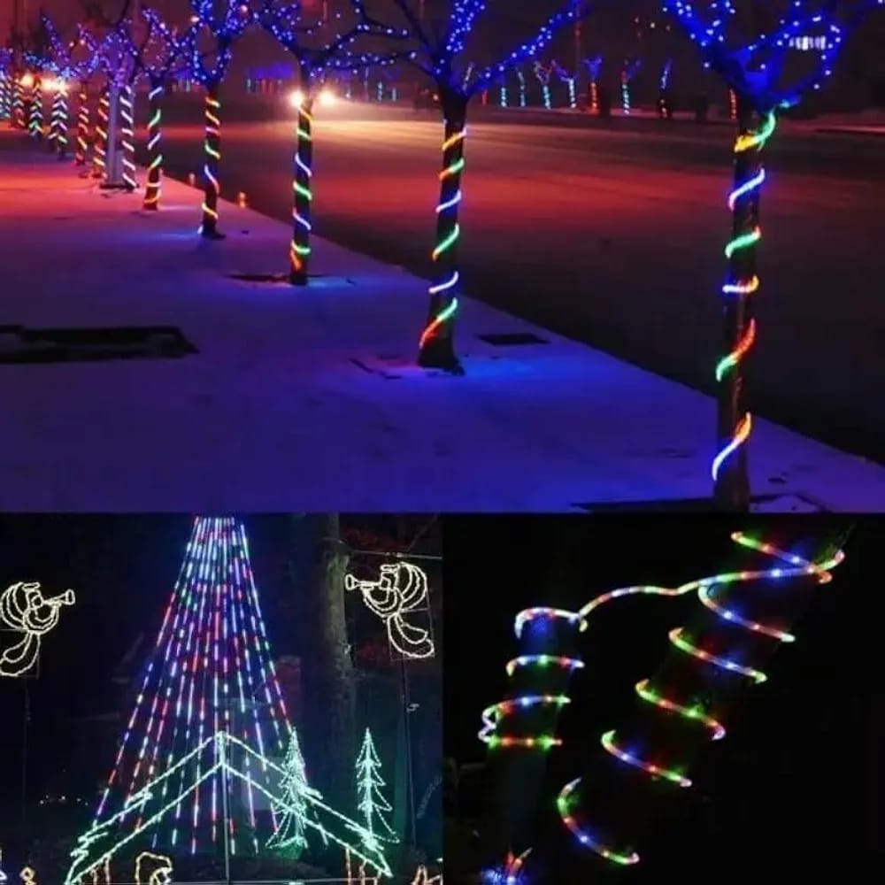 10M Rope Light Waterproof High Brightness for Indoor/Outdoor Use 1200 LEDs 10 m Multicolor Steady Strip Rice Lights