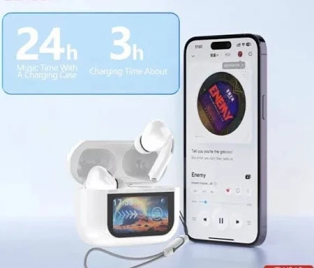 MyJoy Classic Wireless Earbuds with Dual Microphone, Wireless Charging, IPX5 Sweatproof, Noise Reducing Commute & Workout Earbuds with 7-Hour Playtime, Van Gogh