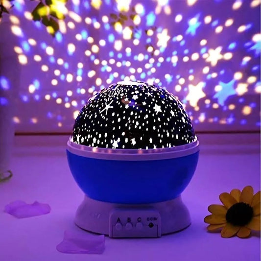 Star Master Galaxy Night Projector Lamp 360° Rotating Led Starry Light with Moon, Ocean Wave & Astronaut Effects